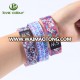 Custom polyester elastic bracelet event wristband for new year