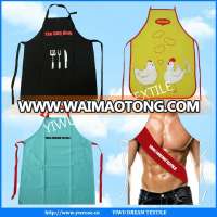 custom high quality black adjuster cotton kitchen apron