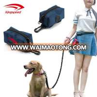 Unisex Amazon best selling customized dog waste poop bag dispenser with zipper for leash