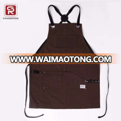 Custom Men Waxed Canvas work shop Apron With multifaction Pockets