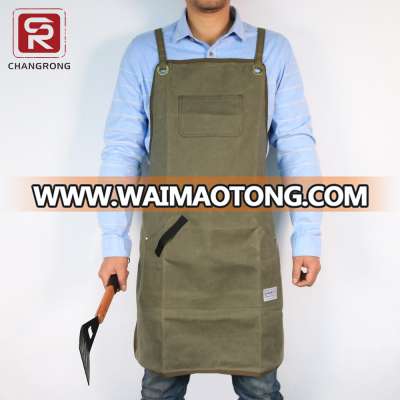 custom best canvas work bbq apron men with tool pockets wholesale