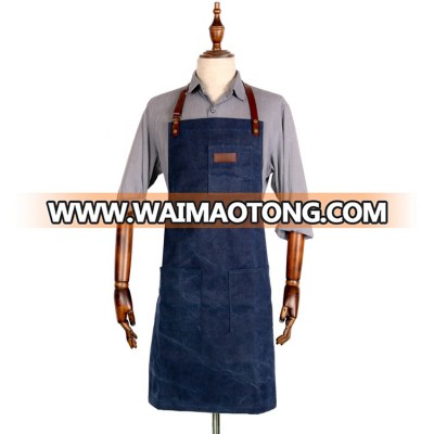 Hand crafted durable work aprons for mens with leather