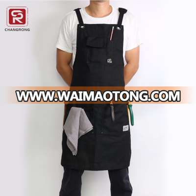 Custom Heavy Duty Waxed Canvas Work Apron with Tool Pockets