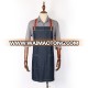 Custom blue denim restaurant aprons for men