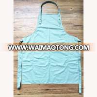 Custom women Washable blue Cotton cooking Apron For Housework