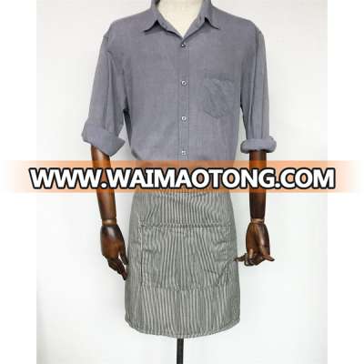 china factory custom stripe coffee shop apron workwear