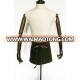 hand crafted durable heavy duty green short waxed canvas waist apron for men