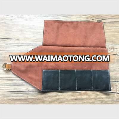 guangzhou customized roll up leather watch pouch