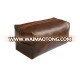 Vintage well crafted mens leather toiletry bag leather with zipper for mens