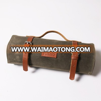 waxed canvas knife roll bag wholesale