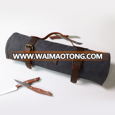 vintage water resistant chefs knife roll waxed canvas wholesale