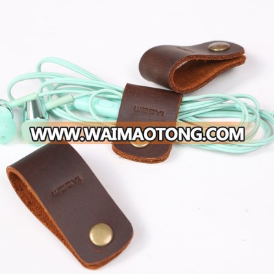 Small leather cable cord organiser/winder/holders for travel