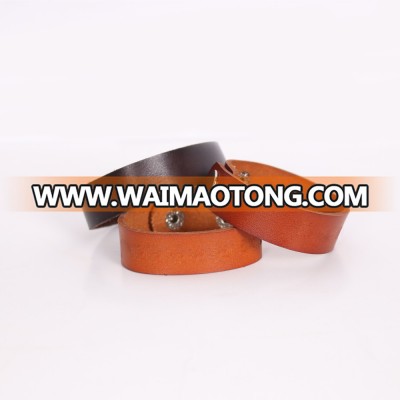 mens engraved leather bracelets custom logo for anniversary